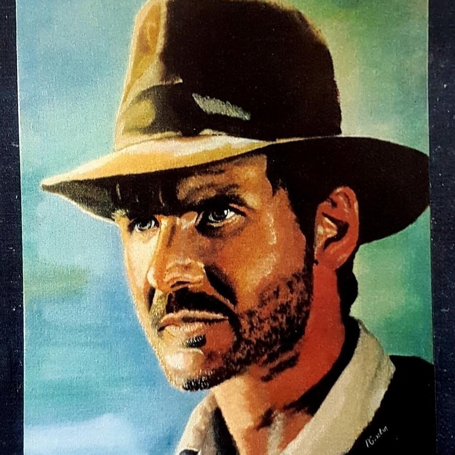Indiana Jones caricature by Peter Caselin