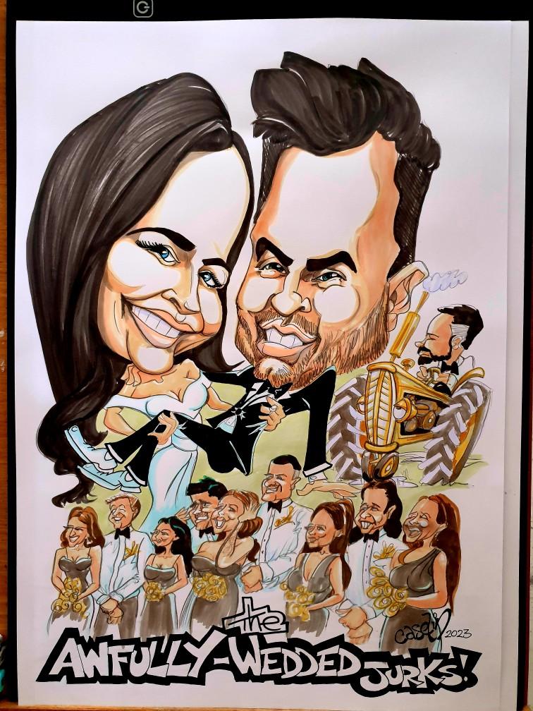 Caricature by Peter Caselin