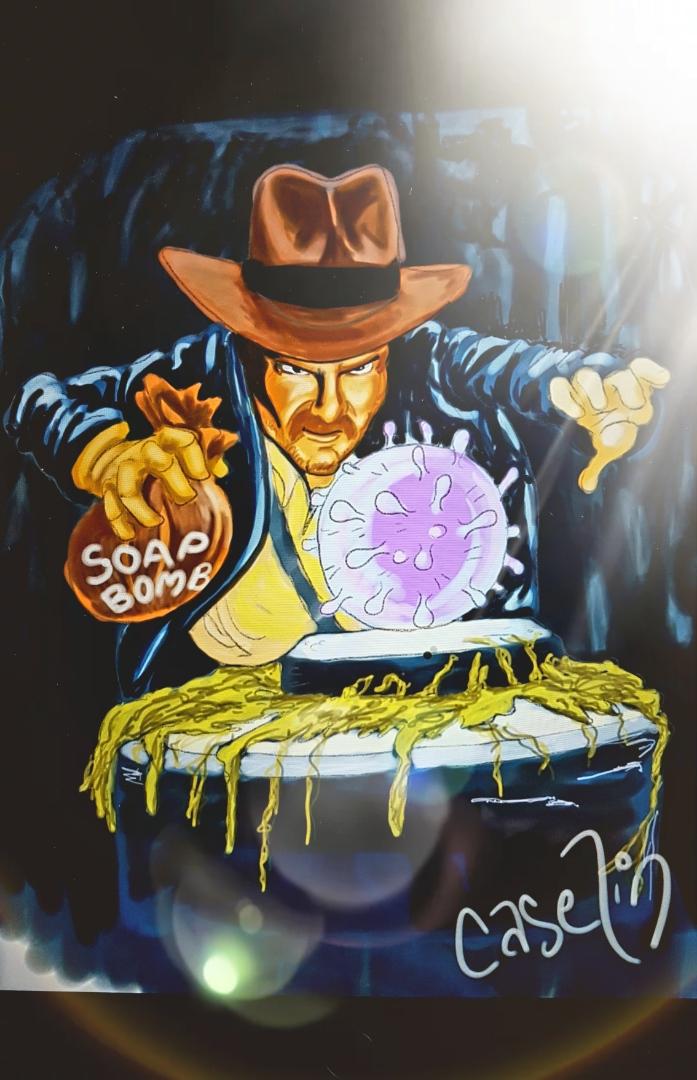 Caricature by Peter Caselin