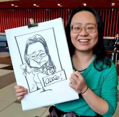 Caricature by Peter Caselin