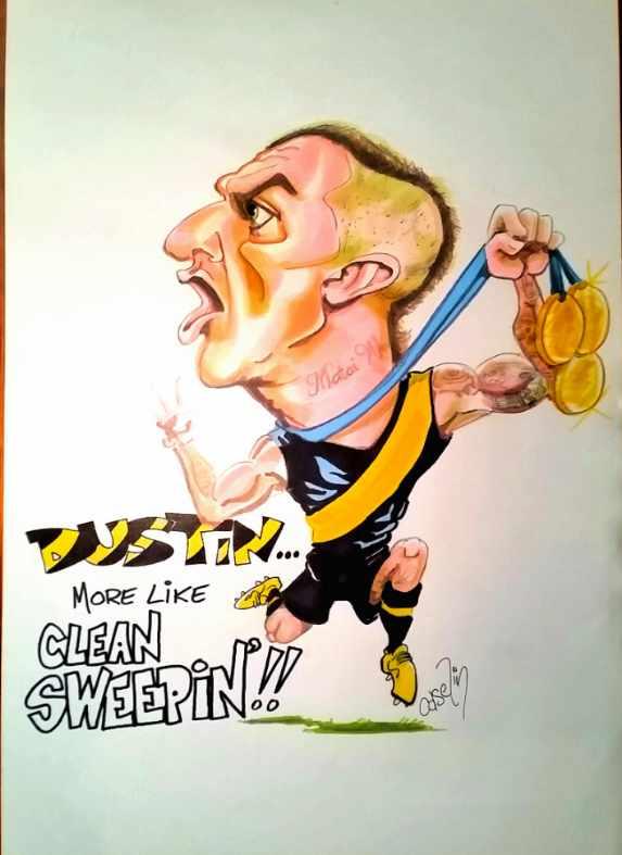 Caricature by Peter Caselin