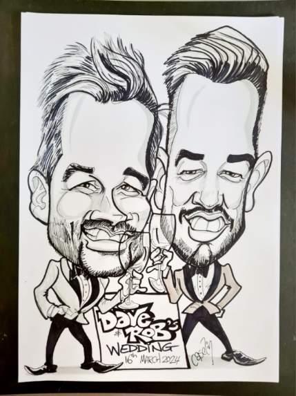 Caricature by Peter Caselin